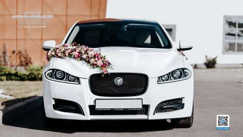 Вариант украшений для свадебного авто №02