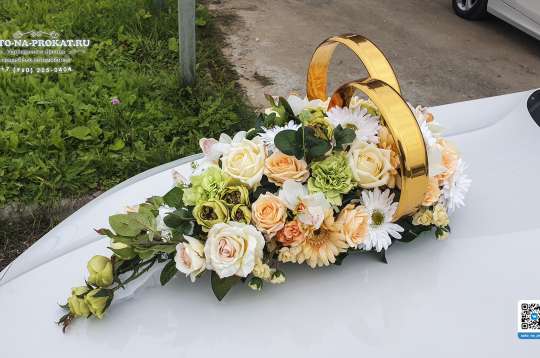 Кольца на капот свадебного авто №48