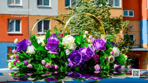 Кольца на крышу свадебного авто в аренду, вариант №51