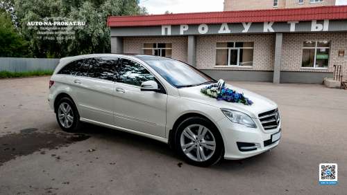 Вариант украшений для свадебного авто №58