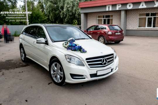 Вариант украшений для свадебного авто №58