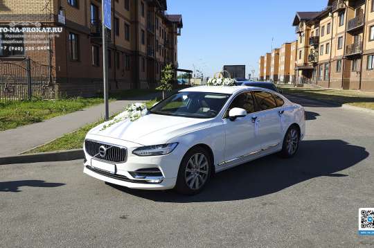 Вариант украшений для свадебного авто №62