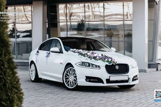 Вариант украшений для свадебного авто №04