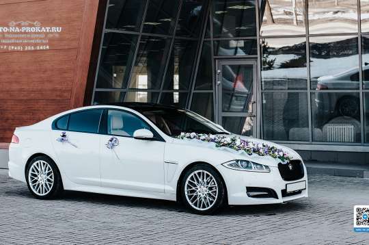 Вариант украшений для свадебного авто №04
