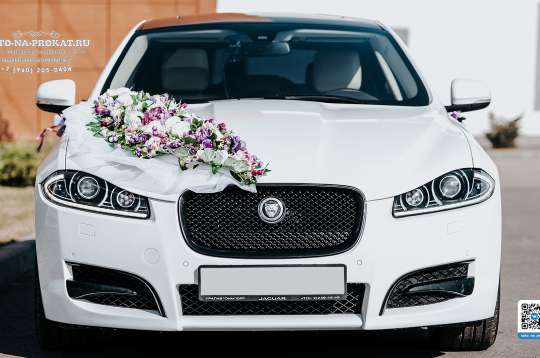 Вариант украшений для свадебного авто №04