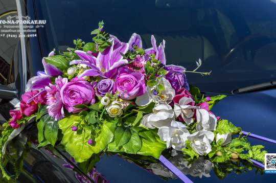 Вариант украшений для свадебного авто №64 Вариант украшений для свадебного авто №64