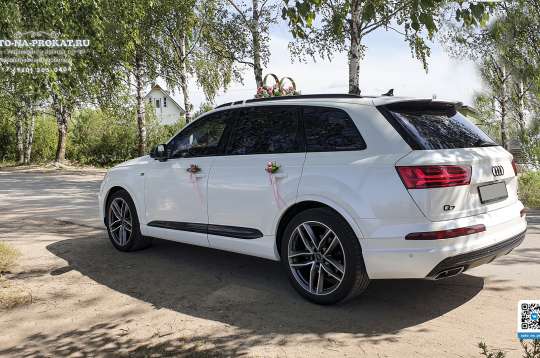 Вариант украшений для свадебного авто №07