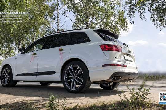 Вариант украшений для свадебного авто №07