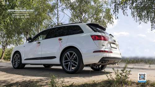 Вариант украшений для свадебного авто №07