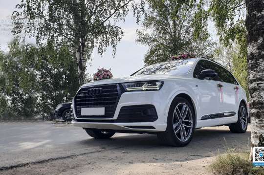 Вариант украшений для свадебного авто №07