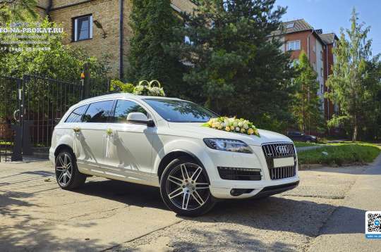 Вариант украшений для свадебного авто №09