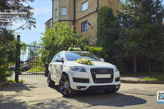 Вариант украшений для свадебного авто №09