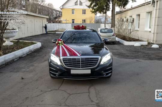 Вариант украшений для свадебного авто №11