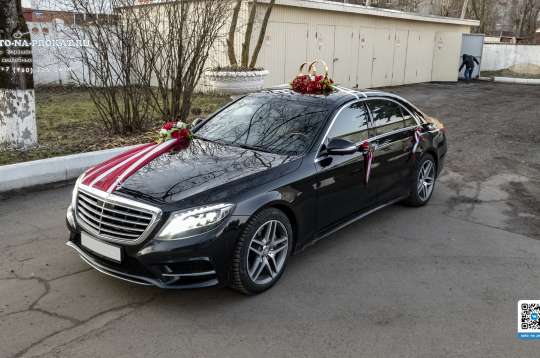 Вариант украшений для свадебного авто №11