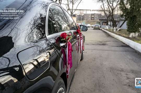 Вариант украшений для свадебного авто №11