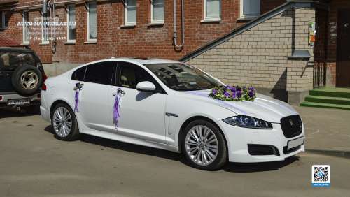 Вариант украшений для свадебного авто №12