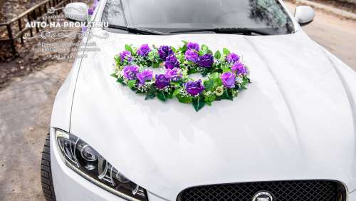 Вариант украшений для свадебного авто №12