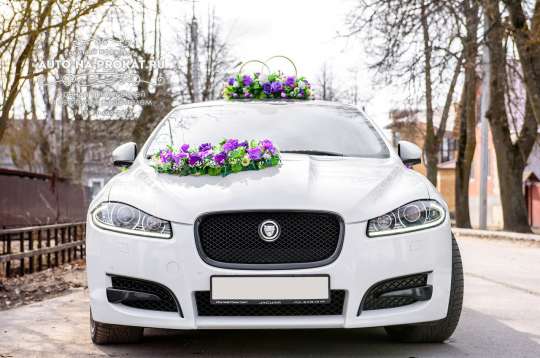 Вариант украшений для свадебного авто №12