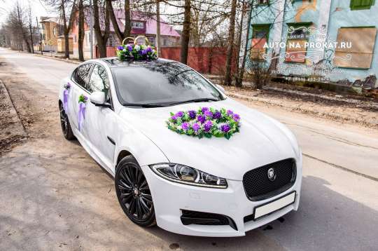 Вариант украшений для свадебного авто №12