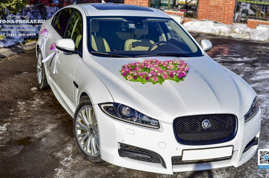 Вариант украшений для свадебного авто №65