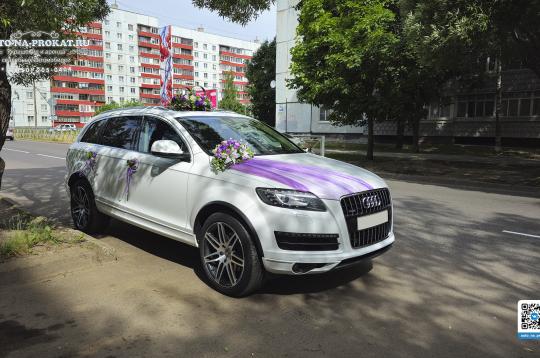 Вариант украшений для свадебного авто №16