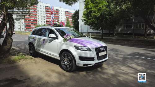 Вариант украшений для свадебного авто №16