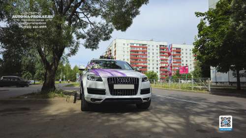 Вариант украшений для свадебного авто №16