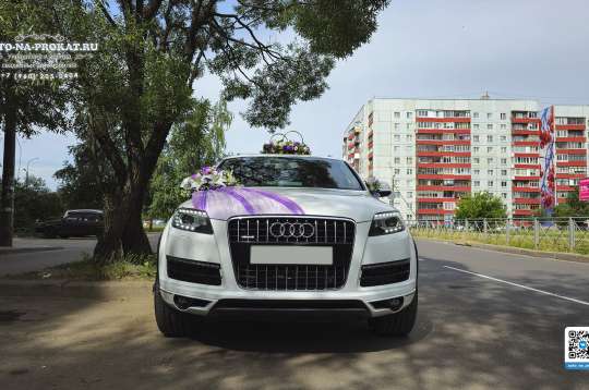 Вариант украшений для свадебного авто №16