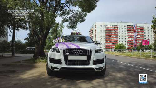 Вариант украшений для свадебного авто №16