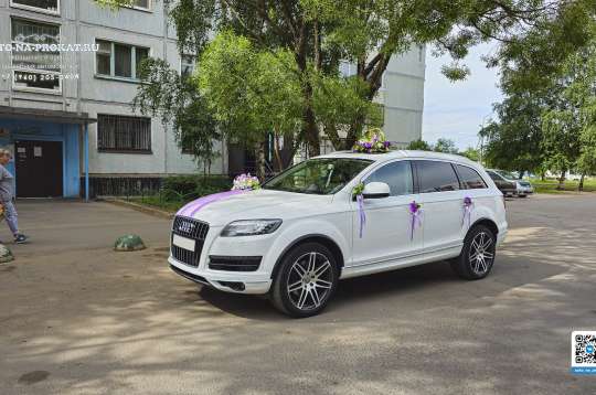 Вариант украшений для свадебного авто №16