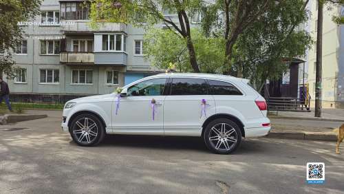 Вариант украшений для свадебного авто №16