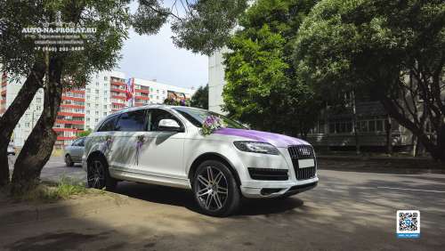 Вариант украшений для свадебного авто №16