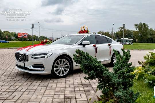 Вариант украшений для свадебного авто №18