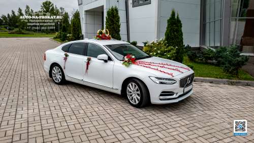 Вариант украшений для свадебного авто №18