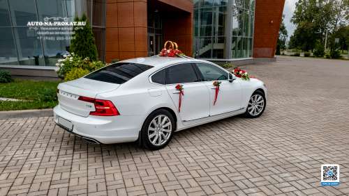 Вариант украшений для свадебного авто №18