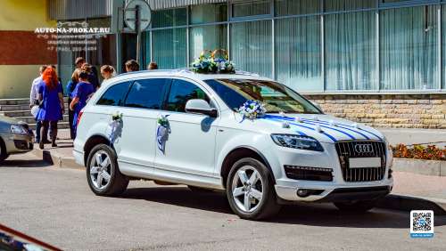 Вариант украшений для свадебного авто №19