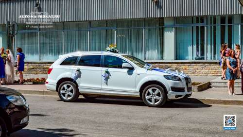 Вариант украшений для свадебного авто №19