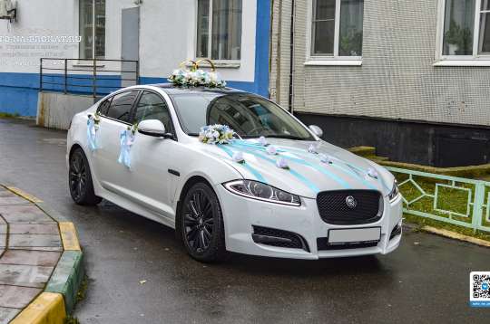 Вариант украшения №19 с голубыми лентами