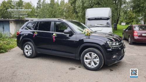 Вариант украшений для свадебного авто №22