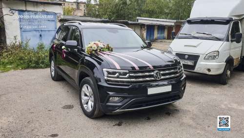 Вариант украшений для свадебного авто №22