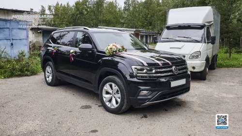 Вариант украшений для свадебного авто №22