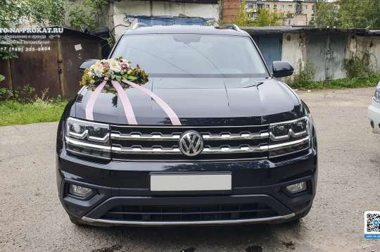 Вариант украшений для свадебного авто №22