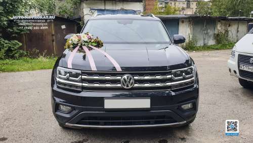 Вариант украшений для свадебного авто №22