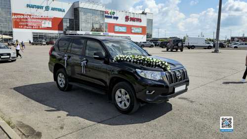 Вариант украшений для свадебного авто №26