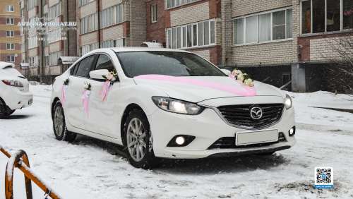 Вариант украшений для свадебного авто №14