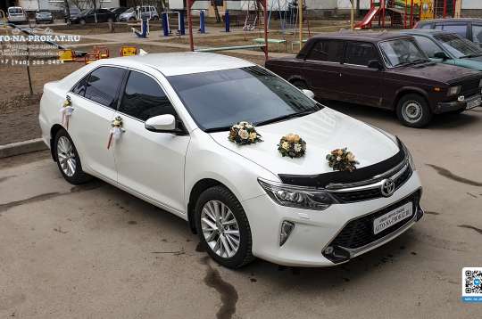 Вариант украшений для свадебного авто №15