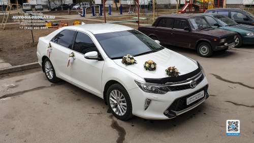 Вариант украшений для свадебного авто №15