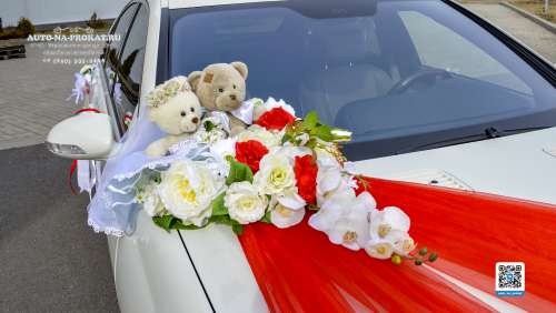 Вариант украшений для свадебного авто №66