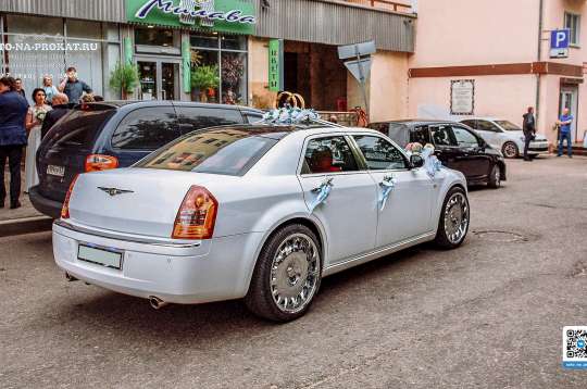 Вариант украшений для свадебного авто №68