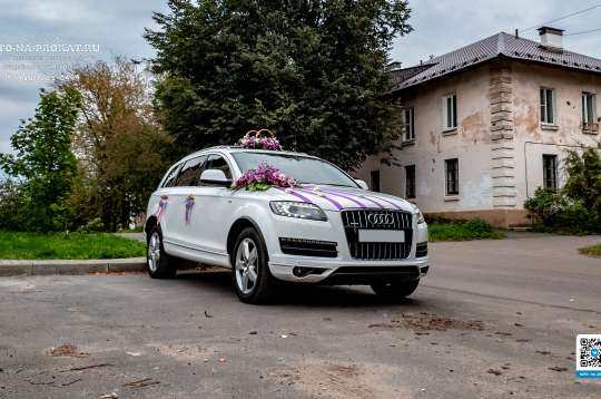 Вариант декора для свадебного авто №34